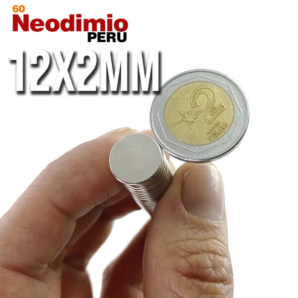 Imanes de neodimio 12x2mm peru